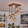 Gastor Plafondlamp, Kogellampje Amber, Duidelijk, Rookkleurig, 9-lichts