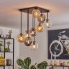 Gastor Plafondlamp, Kogellampje Amber, Duidelijk, Rookkleurig, 9-lichts