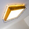 Sora Wood Plafondlamp LED Hout licht, 1-licht
