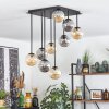 Chehalis Plafondlamp, Kogellampje Amber, Rookkleurig, 9-lichts