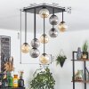 Chehalis Plafondlamp, Kogellampje Amber, Rookkleurig, 9-lichts