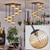 Chehalis Plafondlamp, Kogellampje Amber, 9-lichts