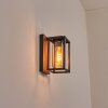 Portalis Buitenlicht, Wandlamp voor buiten Bruin, houtlook, Zwart, 1-licht