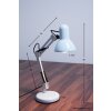 Globo Famous Bureaulamp, Tafellamp, Leeslamp Zwart, Wit, 1-licht
