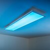 Deckenleuchte Plafondlamp, Paneel LED Wit, 1-licht, Afstandsbediening, Kleurwisselaar