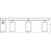 Ledvance Spot Plafondlamp LED Zwart, 3-lichts