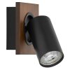 Ledvance Spot Plafondlamp, Plafondspot LED houtlook, Zwart, 1-licht