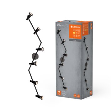 Ledvance Spot Plafondlamp, Plafondspot LED Zwart, 6-lichts