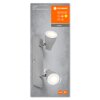 Ledvance Spot Plafondlamp, Plafondspot LED Grijs, 2-lichts