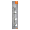 Ledvance Spot Plafondlamp LED Grijs, 4-lichts