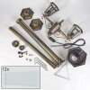 Loria Buitenlicht, Kandelaar, Pad licht Bruin, Goud, 2-lichts