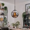 Gastor Hanglamp, Kogellampje Chroom, Rookkleurig, 1-licht