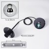 Gastor Hanglamp, Kogellampje 20 cm Chroom, Rookkleurig, 1-licht
