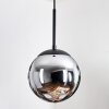Gastor Hanglamp, Kogellampje 20 cm Chroom, Rookkleurig, 1-licht