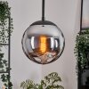 Gastor Hanglamp, Kogellampje 20 cm Chroom, Rookkleurig, 1-licht