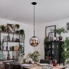 Gastor Hanglamp, Kogellampje 25 cm Chroom, Rookkleurig, 1-licht