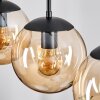 Gastor Hanglamp, Kogellampje Amber, 3-lichts