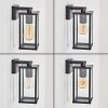 Tourega Wandlamp voor buiten Zwart, 1-licht