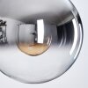 Gastor Hanglamp, Kogellampje 25 cm Chroom, Duidelijk, Rookkleurig, 1-licht