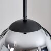 Gastor Hanglamp, Kogellampje 25 cm Chroom, Duidelijk, Rookkleurig, 1-licht