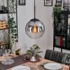 Gastor Hanglamp, Kogellampje 25 cm Duidelijk, Rookkleurig, 1-licht
