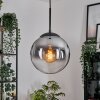 Gastor Hanglamp, Kogellampje 25 cm Duidelijk, Rookkleurig, 1-licht