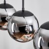 Gastor Hanglamp, Kogellampje Chroom, Rookkleurig, 3-lichts
