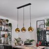 Gastor Hanglamp, Kogellampje Goud, Duidelijk, 3-lichts