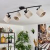 Bassagoda Plafondlamp Zwart, 4-lichts