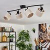 Bassagoda Plafondlamp Zwart, 4-lichts