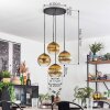 Koyoto Hanglamp, Kogellampje 35 cm Goud, Duidelijk, 4-lichts