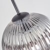 Koyoto Hanglamp, Kogellampje 35 cm Duidelijk, Rookkleurig, 4-lichts