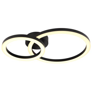 Globo ADDA Plafondlamp LED Zwart, Wit, 1-licht