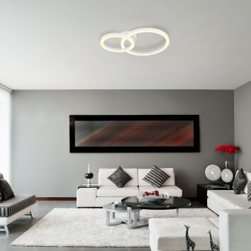 Globo ADDA Plafondlamp LED Wit, 1-licht