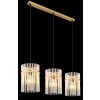Globo Gorley Hanglamp Goud, 3-lichts