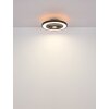 Globo Blizzak Plafondventilator met verlichting LED Zwart, 1-licht, Afstandsbediening