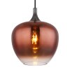 Globo Maxy Hanglamp Chroom, Zwart, 1-licht
