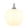 Globo Maxy Hanglamp Chroom, Wit, 1-licht