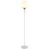 Globo Maxy Staande lamp Chroom, Wit, 1-licht