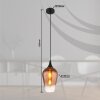 Globo Lavus Hanglamp Zwart, 1-licht