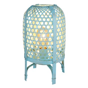 Globo Cairo Tafellamp Blauw, 1-licht