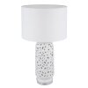 Globo Sebastian Tafellamp Transparant, Helder, Wit, 1-licht