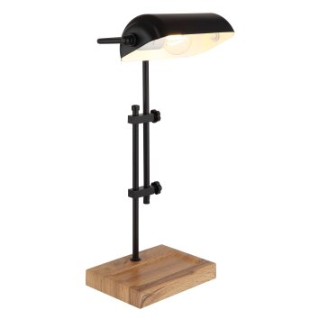 Globo Marid Tafellamp Natuurlijke kleuren, Zwart, 1-licht