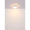 Globo Betha Plafondlamp LED Bruin, Wit, 1-licht, Afstandsbediening, Kleurwisselaar