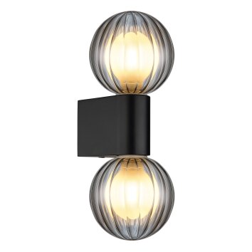 Globo Ander Wandlamp Zwart, 2-lichts