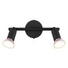Globo Matrix Plafondlamp, Plafondspot, Wandlamp, Muurspot Zwart, 2-lichts