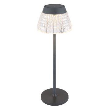 Globo Lora Tafellamp LED Antraciet, 1-licht