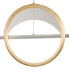 Globo Umbra Hanglamp LED Goud, Zilver, 1-licht, Afstandsbediening