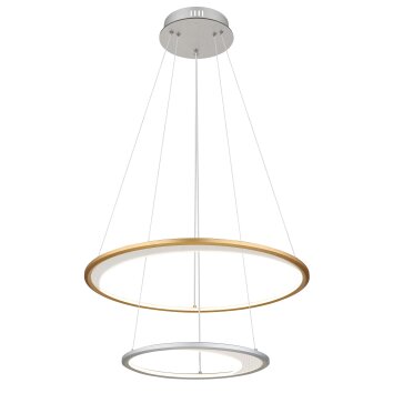 Globo Umbra Hanglamp LED Goud, Zilver, 1-licht, Afstandsbediening