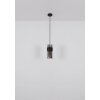Globo Scarfina Hanglamp Zwart, 1-licht